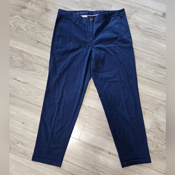 Talbots Blue Chinos Classic Straight-Leg Design -Sizs 12 -98%Cotton - Picture 1 of 8